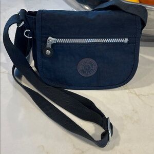 Kipling Sabian crossbody mini bag /Purse navy blue nylon never used